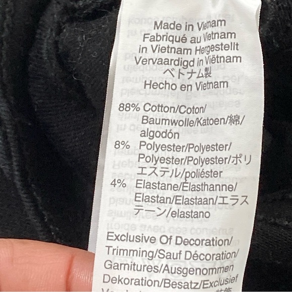 Madewell 9" High Rise Skinny Jeans Women's Size 26 Black Distressed - Picture 13 of 15